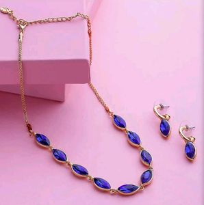 Stunning Blue Stone Jewellery Set