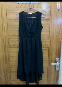 Chic Black Zipper Dress
