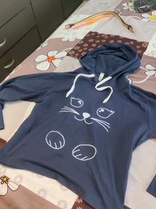 Cropped Cat Hoodie