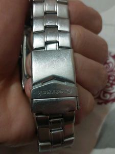 Fastrack Silver Analog Watch, Battery needed