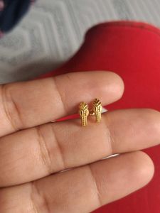 Elegant Gold Stud Earrings