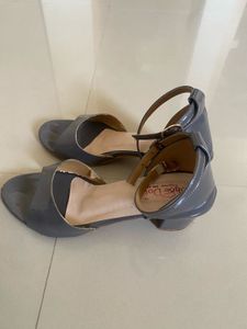 Stylish Grey Block Heels