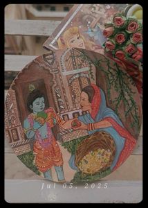 Hand-Painted Little Krishna Painting