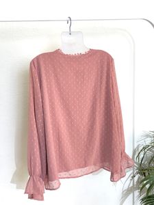 Kassually New Peach Lace Top(Women’s)