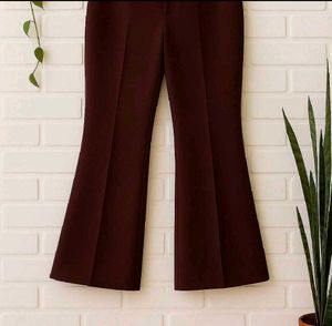 Flared Maroon Pants