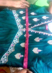 Embroidered Green Kurta Set 3XL