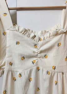 coquette Floral Midi Dress