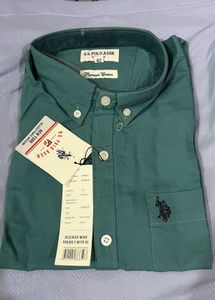 Men's Teal Button-Down Shirt newwdtag