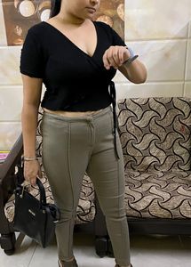 From The Brand Of Easybay Stretchable Olive Green Jeggings In 32 Waist