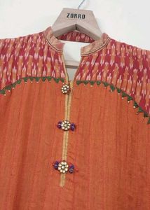 Beautiful Orange Ethnic long