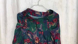 Vintage Floral Wide Leg Pants