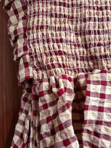 checkered y2k top