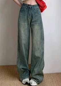 Baggy Light Washn greenish Denim Jeans