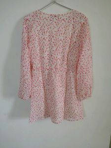 Flowy Floral Print Mini Dress