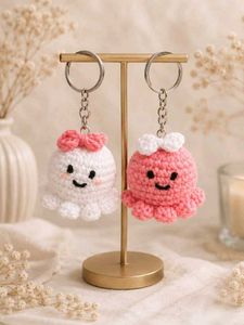 2 Octopus crochet keychain