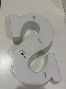 Light Up Letter S Decor