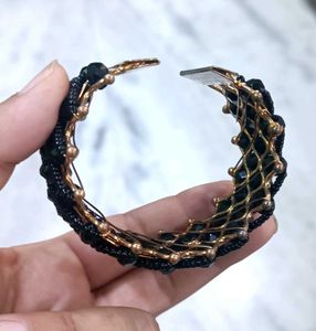 Stylish Black Crystal Beaded Bracelet✨✨