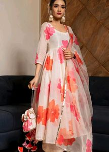 🤍🩷🧡 Kurta + Dupatta Set (NEW & Bright White)