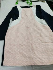 Elegant Navy & Pink Dress
