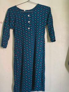 Blue Printed Kurta