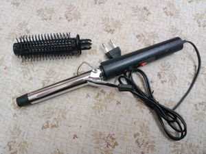 Curling Iron with Brush Attachment