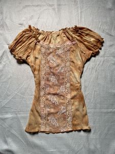 Vintage Boho Tie-Dye Blouse