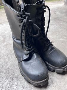 Chic Black Combat Boots
