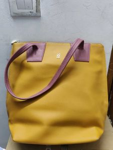baggit Yellow Tote Handbag