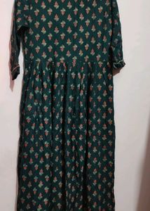 Dark Green Anarkali Kurti For Girl Or Women