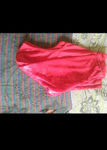 Maroon Lace Sleeve Blouse