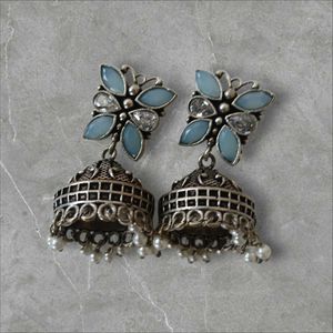 Floral Jhumka Earrings