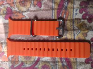 Vibrant Orange Sport Watch Band