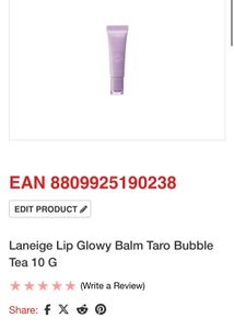 Laneige matcha and taro lip balms