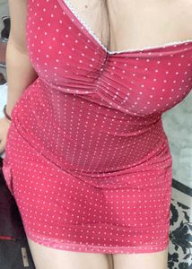 Chic Red Polka Dot Mini Dress