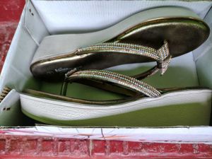 Sparkling Embellished Flip Flops