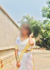 Elegant White and Gold Saree