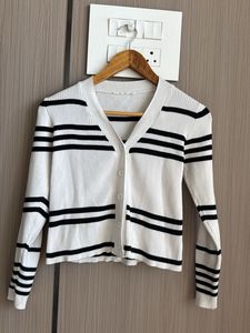 Striped Knit Cardigan