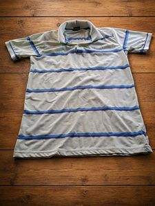 Benetton Striped Polo T-Shirt