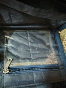 Quilted Pouch with Floral Applique