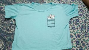 Sky Blue Crop Tshirt