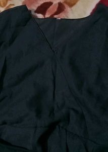 Elegant Black Wrap Dress