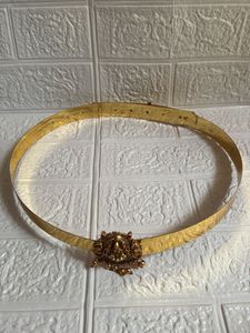 Vintage Gold Tone Medusa Hip Belt