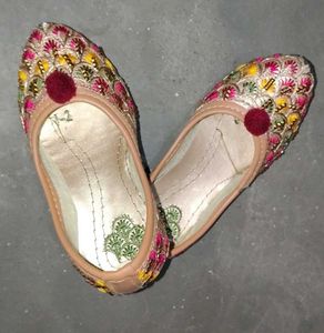 Embroidered Jutti Flat Sandals buy now