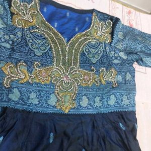 Beautiful Navy Blue Ethnic Gown