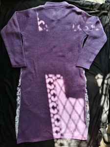 Elegant Purple Embroidered Kurta