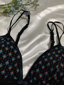 Patterned Triangle Bralette