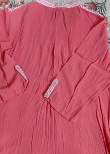 lakskita Peach shirt with Printed Palazzo Pants