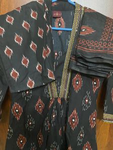 Black Kurta Set with Dupatta - 3 piece