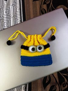 Crocheted Minion Pouch