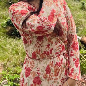Floral Print Maxi Dress